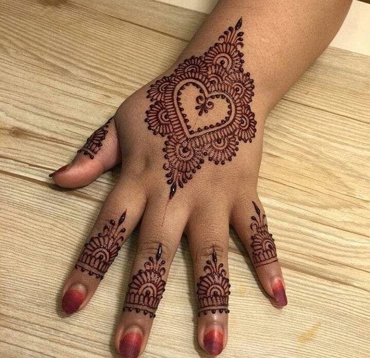 easy mehndi design