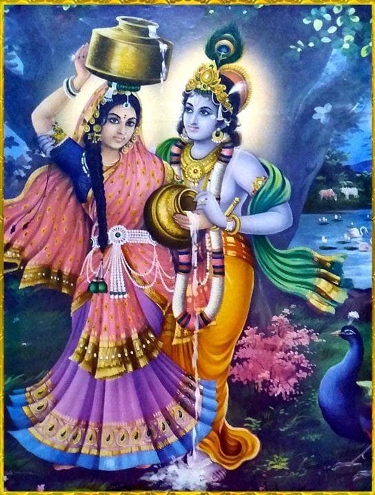 radha krishna image murti