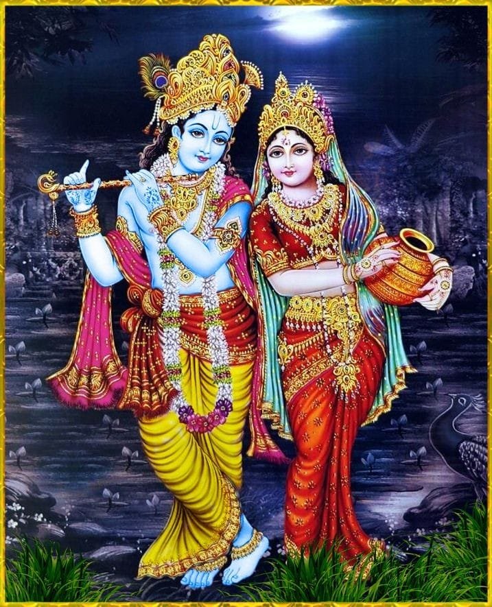 radha krishna love story image