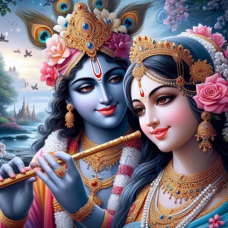 radha krishna dp aesthetic