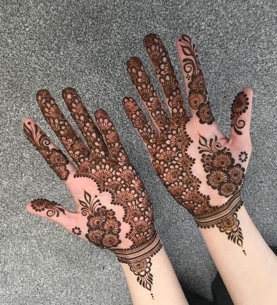 mehndi design front