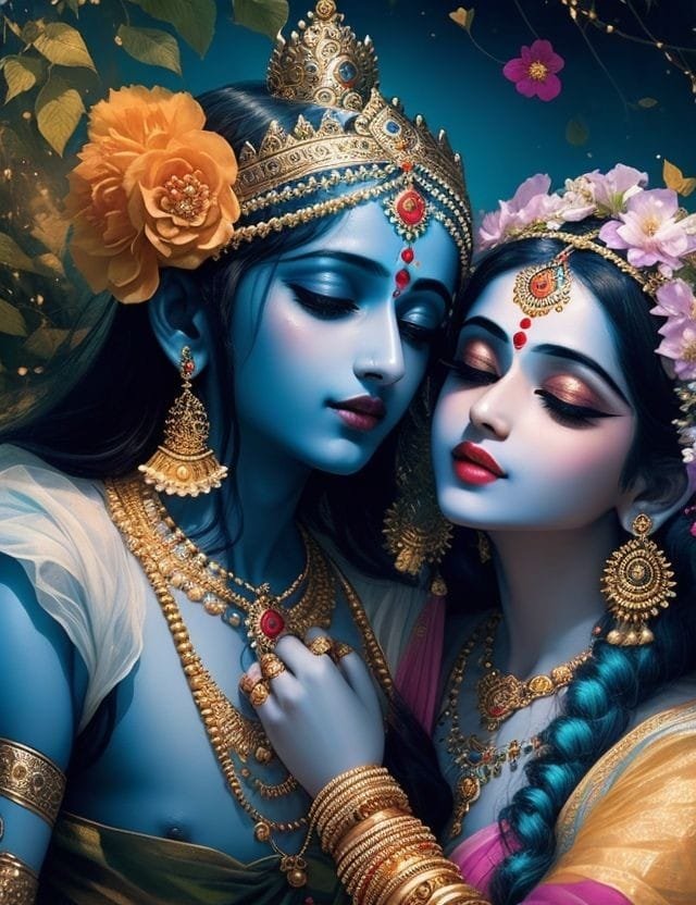 radha krishna couple dp