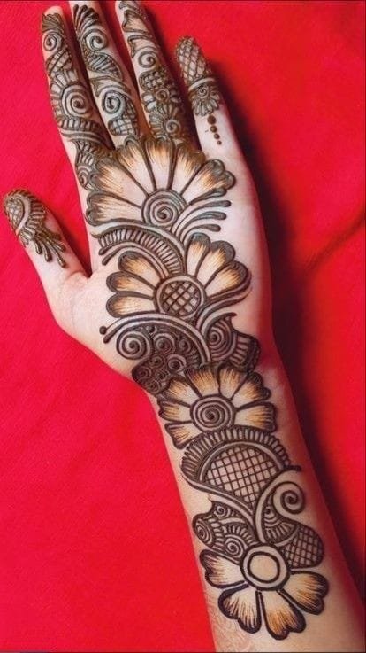 mehndi design front