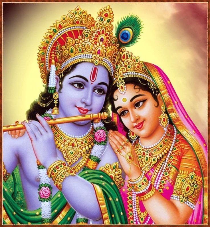 baby radha krishna cartoon images