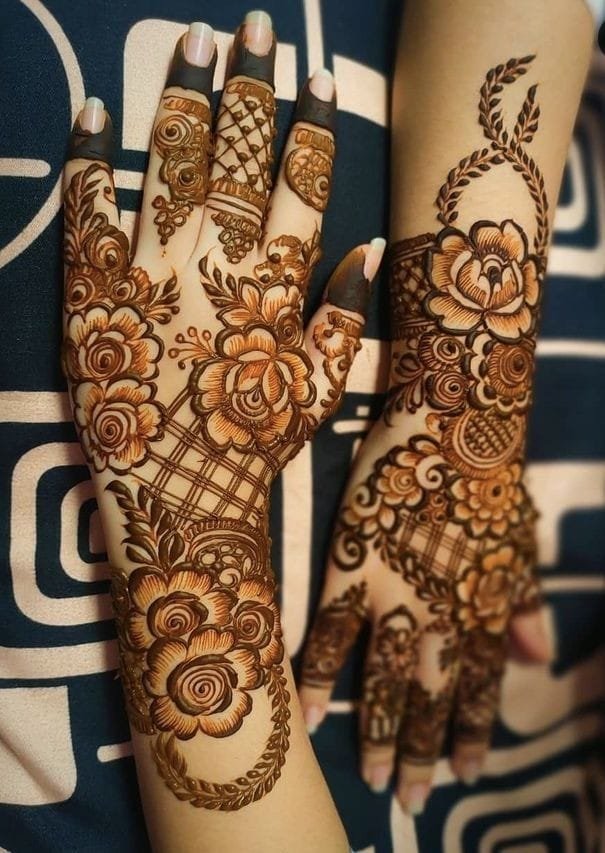 pair ka mehandi design