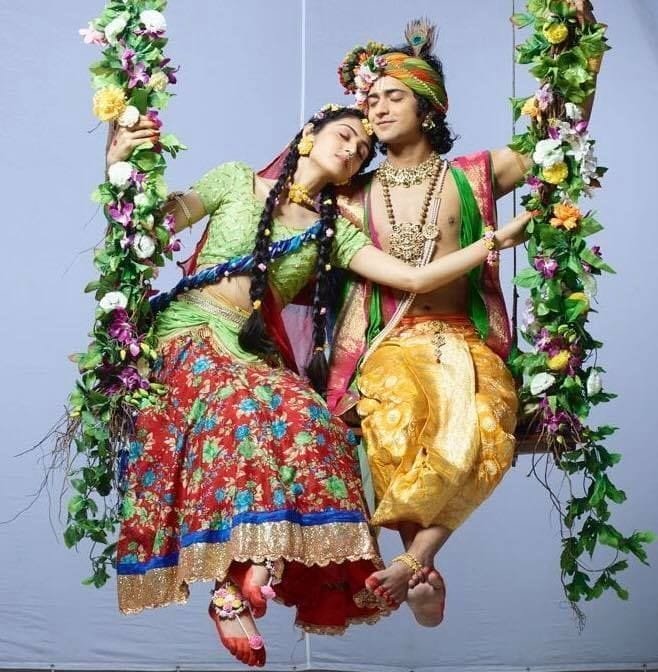 beautiful radha krishna serial images