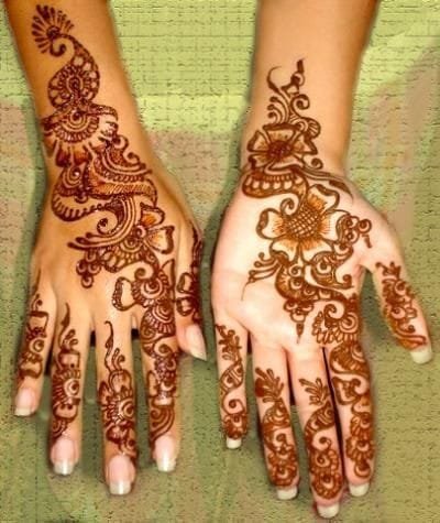 mehndi design front