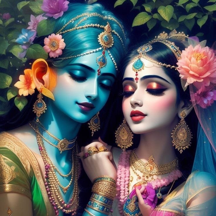 radha krishna dp and status