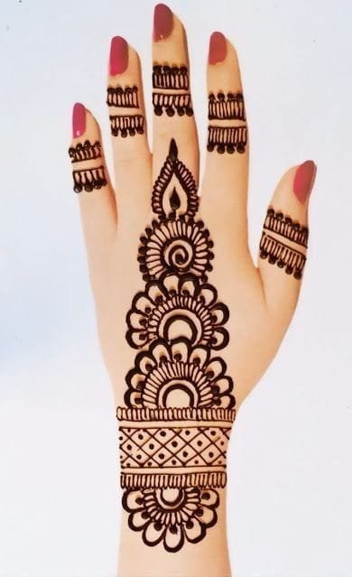 mehandi design simple and easy