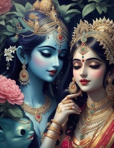 radha krishna animated images for dp