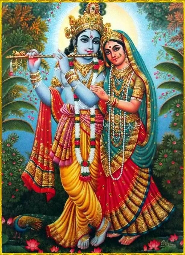 radha krishna image good morning