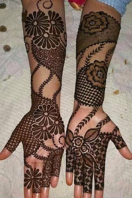 finger mehndi design