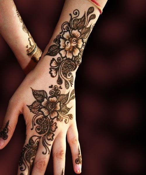 pair ka mehandi design