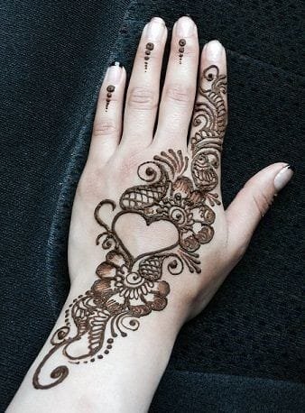 mehndi design arabic front hand