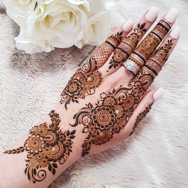 mehndi design easy and beautiful back hand