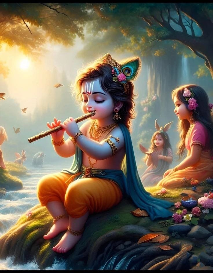 baby radha krishna dp