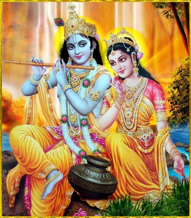 radha krishna images easy to draw