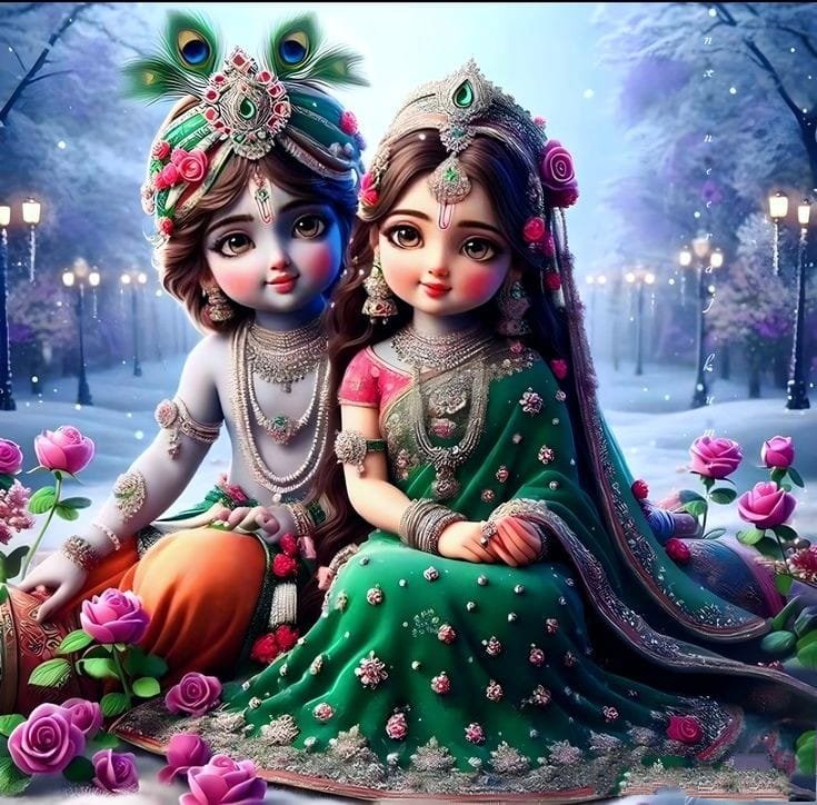 radha krishna dp child