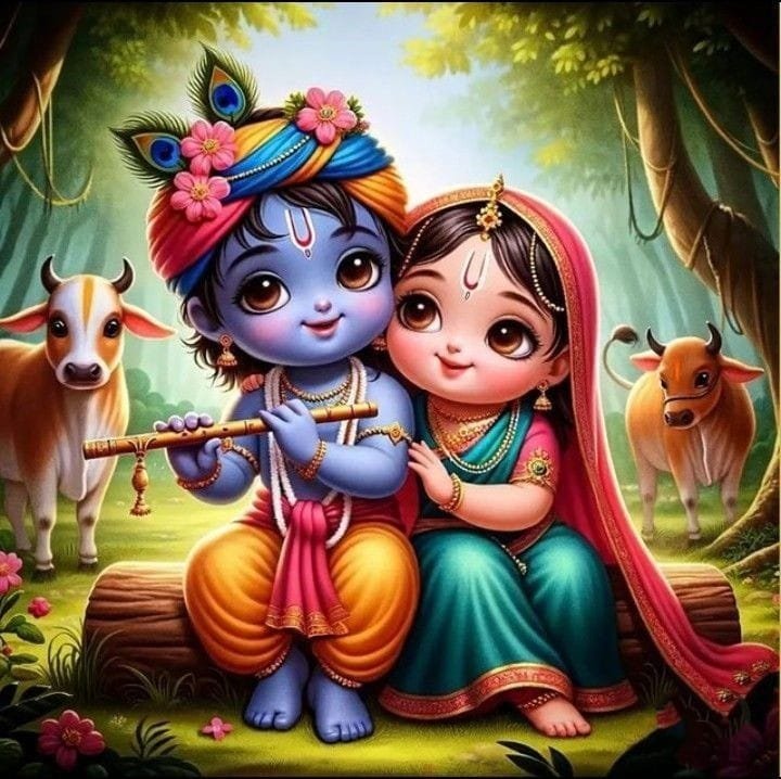 radha krishna dp couple