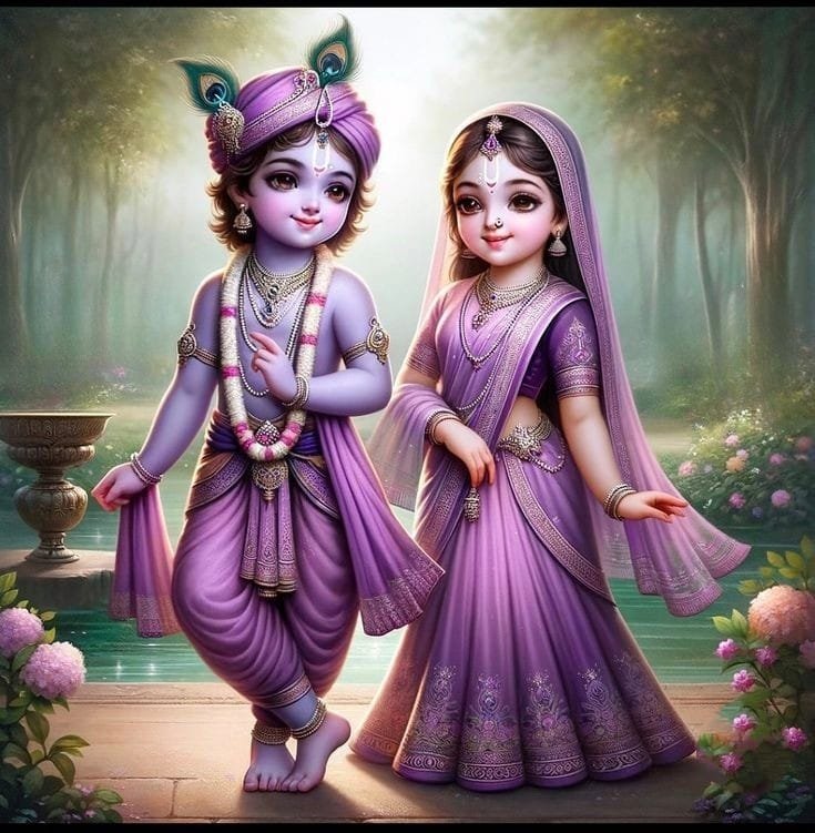 radha krishna dp cute pic