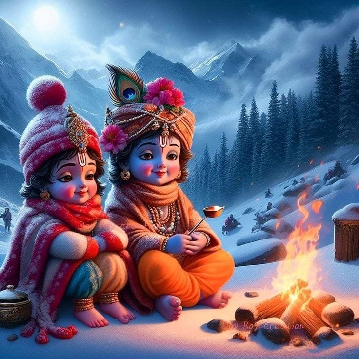 radha krishna animated images for dp