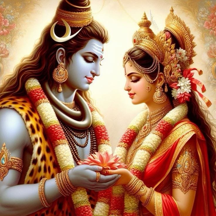 shiv parvati photo animated