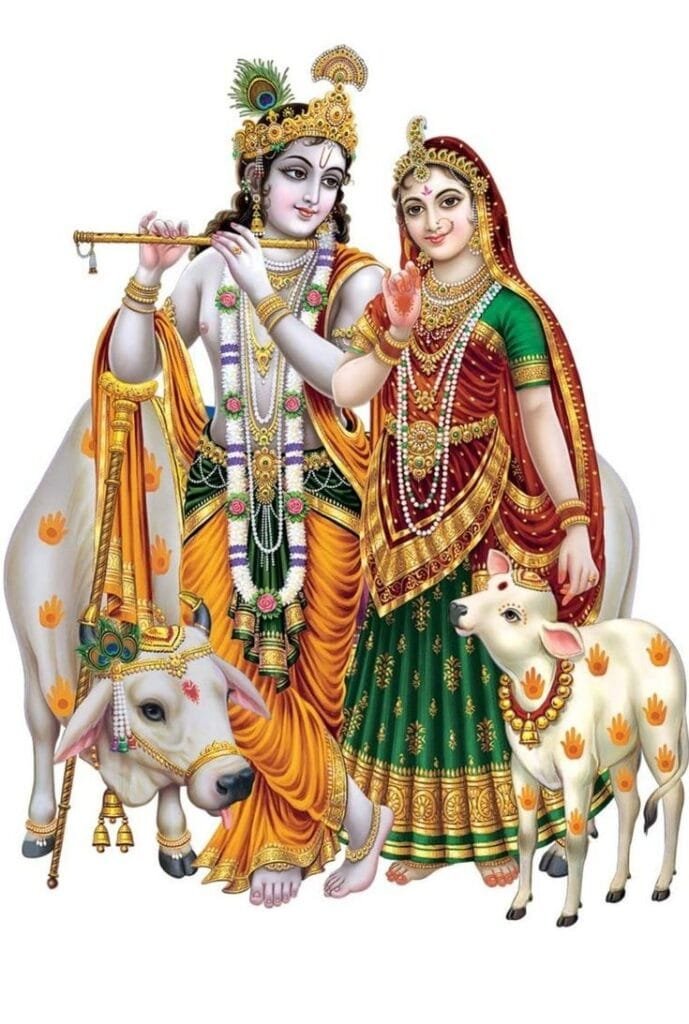 krishna radha cute images hd