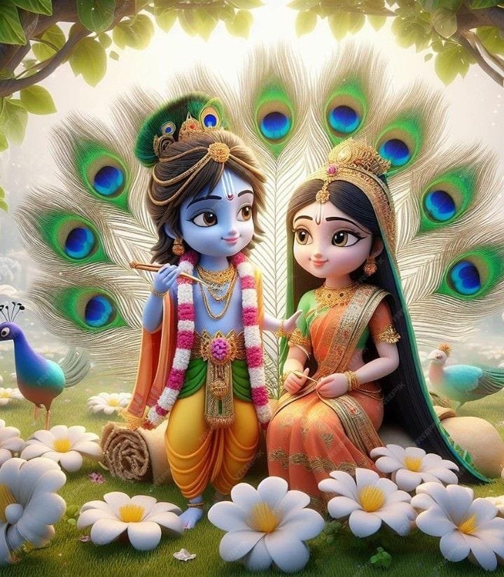 romantic radha krishna dp