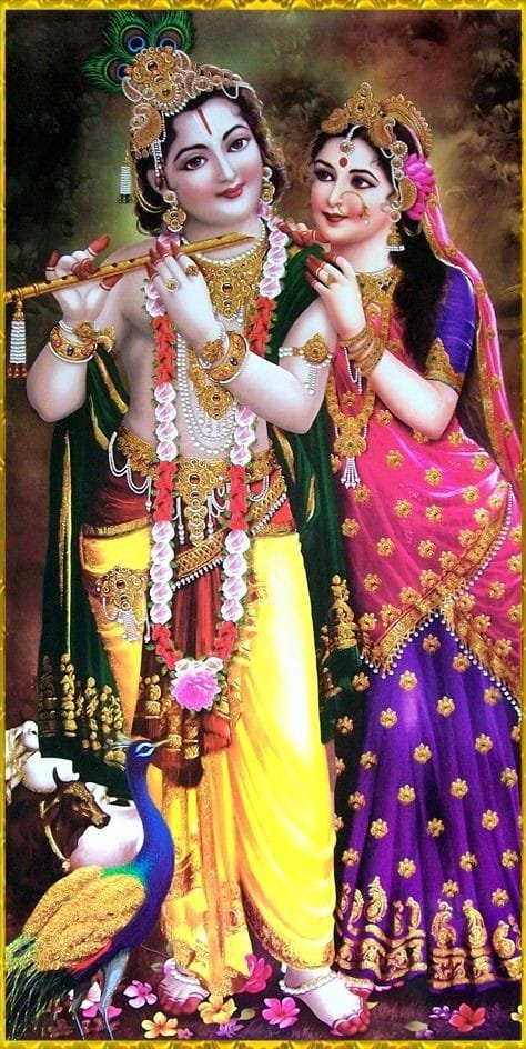 best radha krishna good morning images