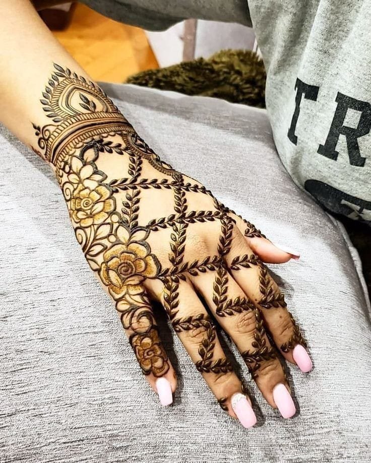 arabic mehndi design simple