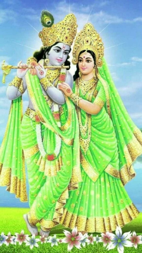 radha krishna images childhood