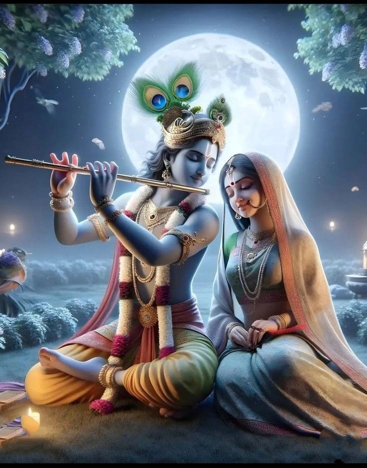 radha krishna dp cute