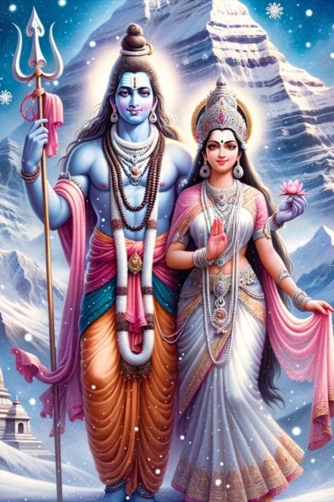 shiv parvati ai images