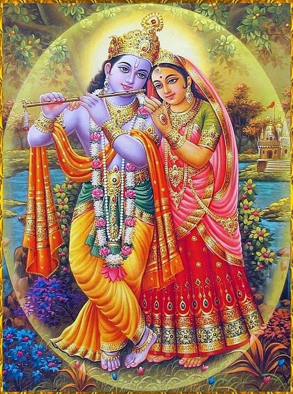 radha krishna image background