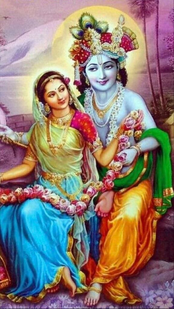 radha krishna image animated