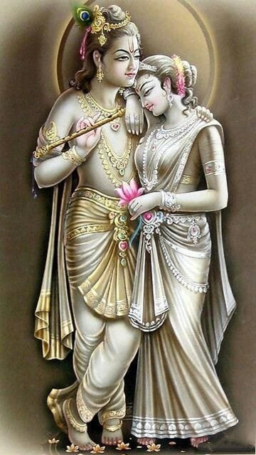 radha krishna image aesthetic