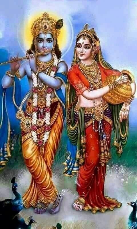 holi radha krishna image