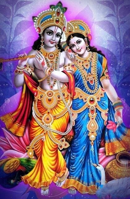 romantic radha krishna image