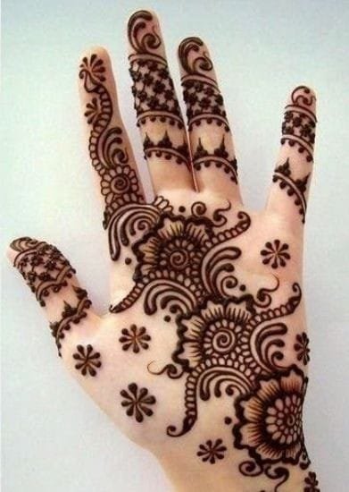 mehndi design front