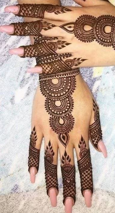 mehandi design for front hand