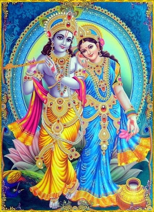 good morning radha krishna image