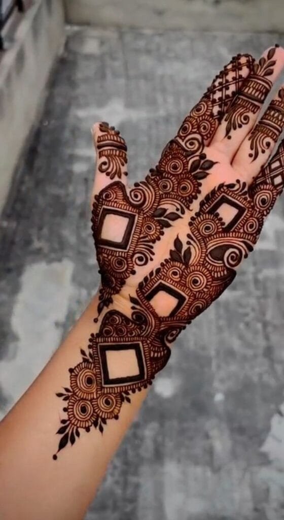 mehndi design front