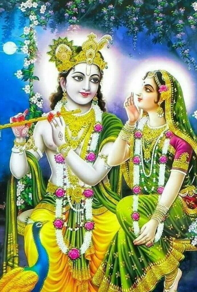 radha krishna ai generated images