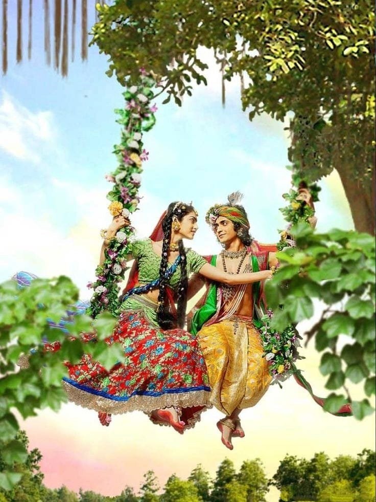 whatsapp dp radha krishna serial images