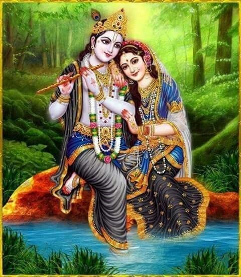 radha krishna drawing image