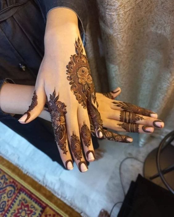 mehndi design easy and beautiful back hand