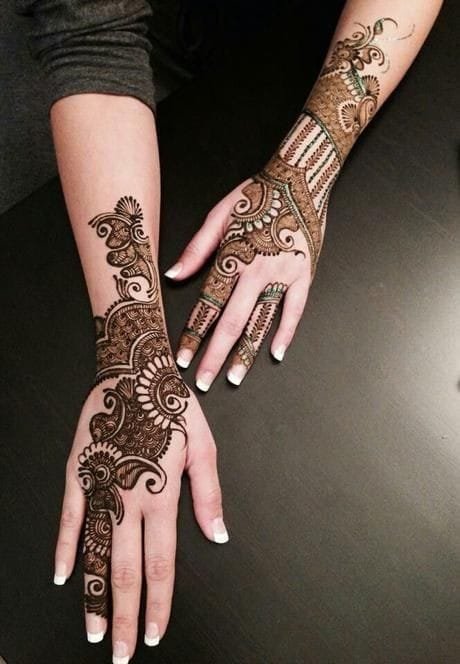 mehandi design simple back hand