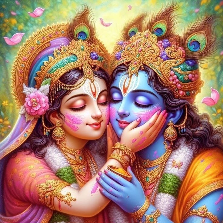 cute radha krishna dp for whatsapp