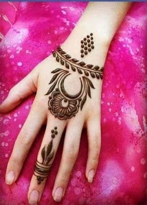 mehandi design simple back hand