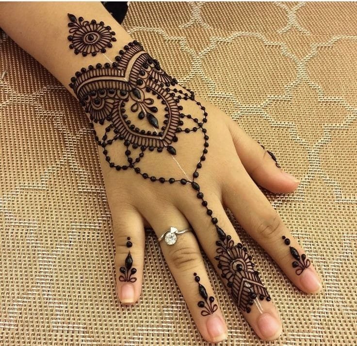 mehandi design front